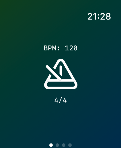 Metronome Pro Watch metronome mode screenshot